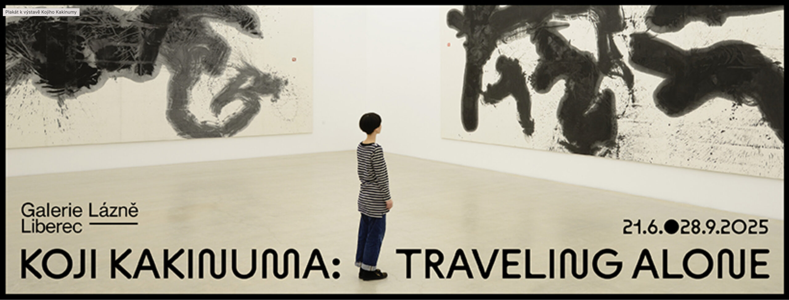 書家 柿沼康二 チェコ共和国・リベレツ美術館個展 「Koji Kakinumna Traveling Alone」開催